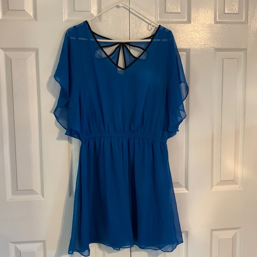 Express brand, blue mini dress